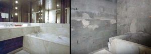 Monte Palace Hotel Azores guest room bath before and after 600px