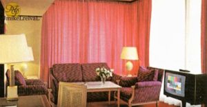 Monte Palace Hotel Azores guest room sitting area vintage photo 1980s