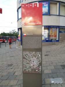 Informační panel - Brno