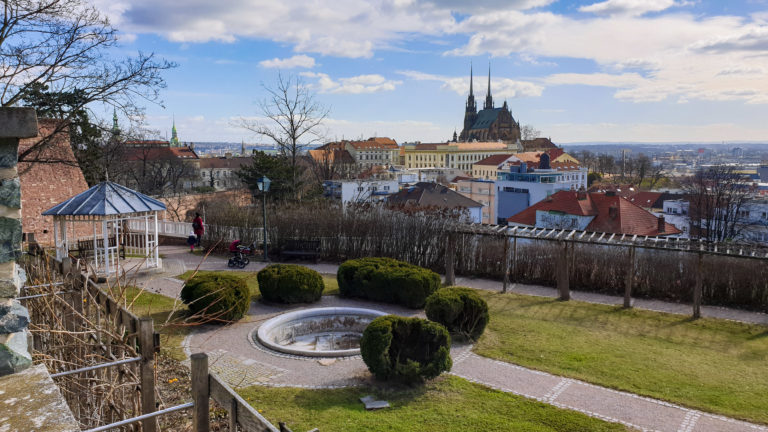 Brno, park Špilberk - Zahrada pod hradbami