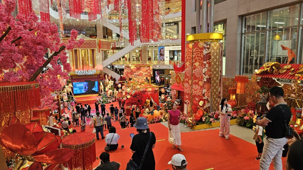 Druhý den v Kuala Lumpur - Bukit Bintang a Aquaria KLCC Pavilion Kuala Lumpur, Malajsie