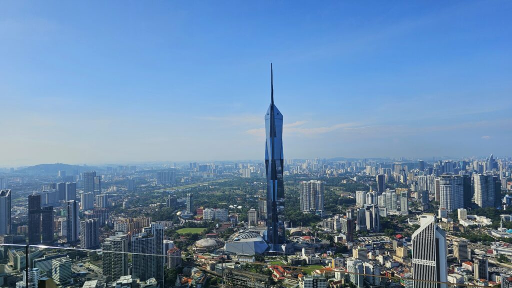 Výhled z KL Tower, Kuala Lumpur, Malajsie