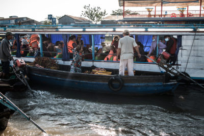 Plovoucí trh - délta Mekongu